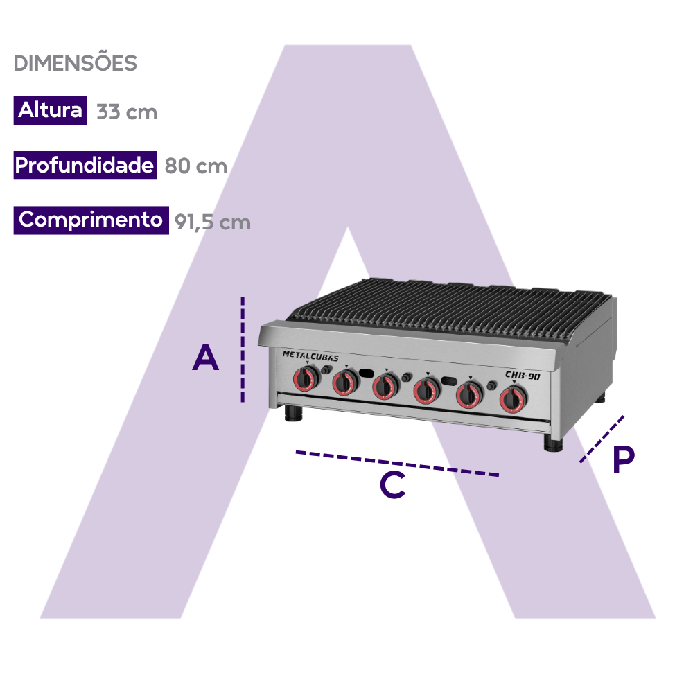 MTC0093-26390- CHB-90 DIMENSOES